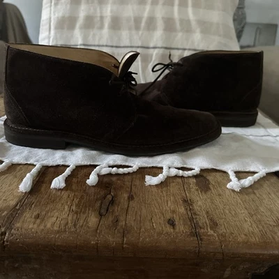 COACH "ACE" Men's Black Pebbled Leather Chukka Boots - 11.5D - Made in Italy - Image 1 of 4