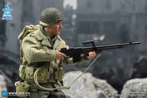 DID WWII US 2nd Ranger Battalion Private First Class Reiben 1/12 Action Figure - Picture 1 of 15