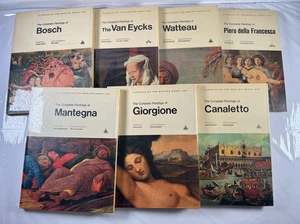 Lot of 7 Classics of the World's Great Art Complete Paintings, 1960's Abrams HC - Imagen 1 de 16