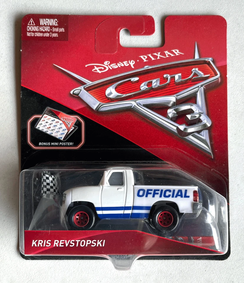 Coches Disney Pixar COCHES 3 KRIS REVSTOPSKI BANDERA A CUADROS CON PÓSTER Ahorra 8% Foto 1 de 1