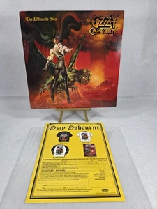 Ozzy Osbourne Signed "The Ultimate Sin" Vinyl LP (1986) w/ Merch Insert & Lyric - Picture 1 of 14