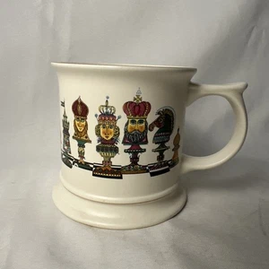 Großer Vintage Carlton Ware Schach Keramik Krug/Becher - Bild 1 von 4