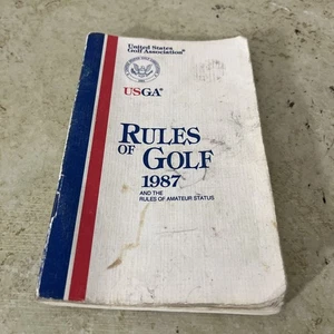 VINTAGE USA UNITED STATES GOLF ASSOCIATION USGA RULES OF GOLF 1987 BOOK BOOKLET - Foto 1 di 4