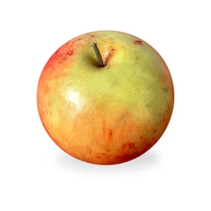 Geschnitzter Apfel Marmorfrucht handbemalt handbemalt Marmor Apfel Fruit Art - Bild 1 von 2