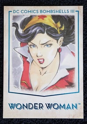 WONDER WOMAN / DC Comics Bombshells III (2019) BASE Trading Card #2 - Image 1 of 2
