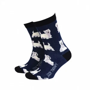 Mens Westie Dog Gift Socks from Sock Therapy by Smiling Faces - Picture 1 of 2