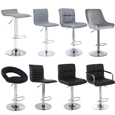 2er Barhocker Barstuhl Tresenstuhl mit Fußstütze gepolstert  Hocker drehbar 360° - Bild 1 von 4