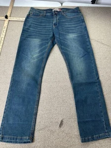 Jeans Hudson and Barrow NYC ajustados elásticos para hombre 34x32 caballeros outfitters descoloridos - Imagen 1 de 8