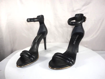 Kenneth Cole Mujer’s Brooke, Cuero Negro Correa al Tobillo Tacones de Aguja, Talla 6M Foto 1 de 4