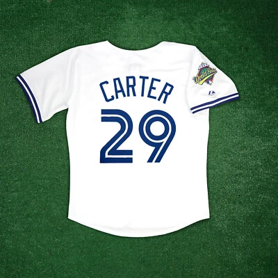 Joe Carter 1993 Toronto Blue Jays Men's Cooperstown World Series Home Jersey - Image 1 of 4