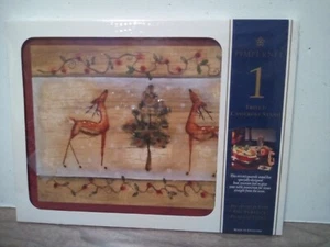 New Pimpernel JOY Trivet Casserole Stand Christmas Tree Reindeer England - Picture 1 of 1