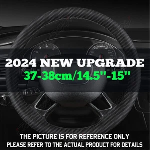 Genuine Leather 15" Diameter Car Auto Steering Wheel Cover For CHEVROLET CHEVY - Picture 1 of 14
