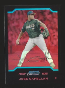 Bowman Chrome Jose Capellan Braves #146 2004 radiocontrol novato refractor rojo Sp verdadero 1/1 - Imagen 1 de 2