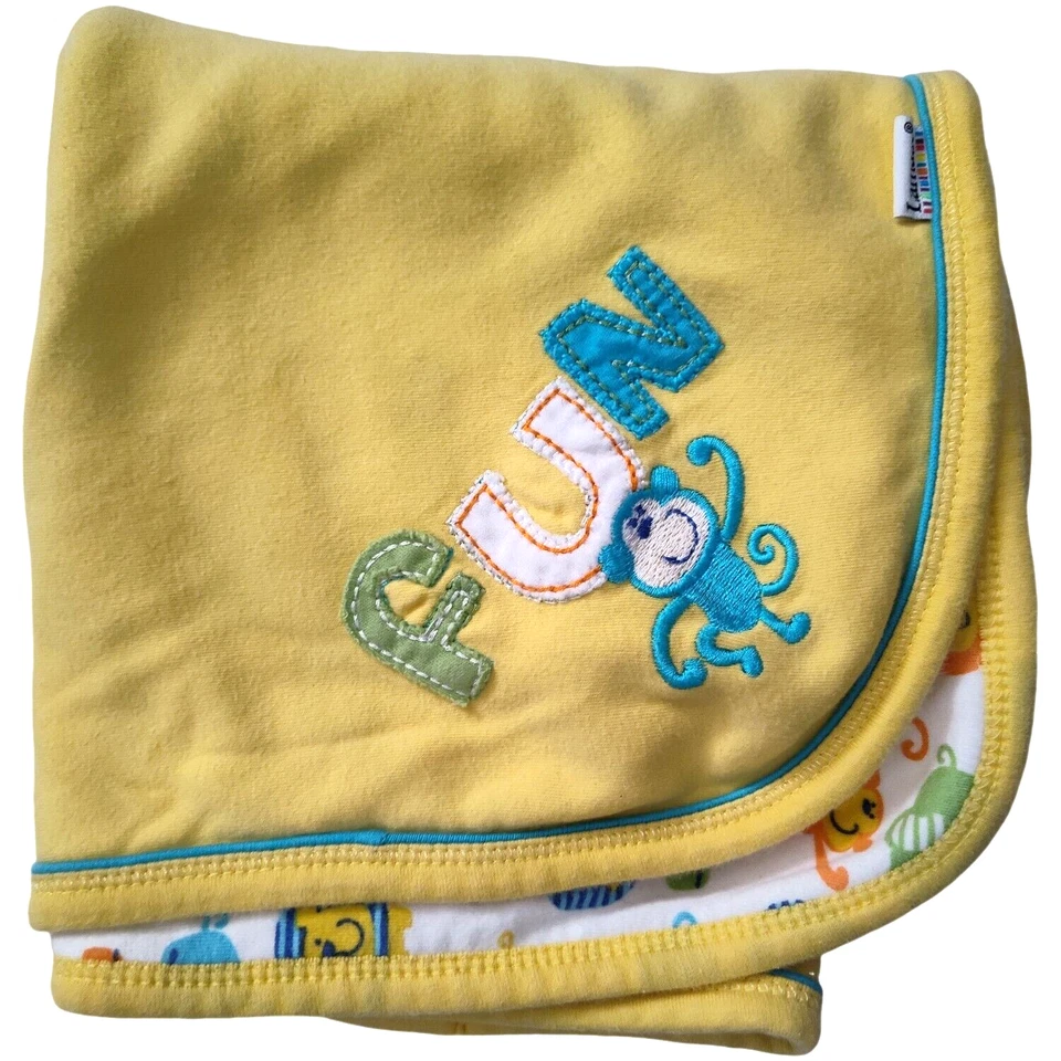 Manta Bebé Mono Divertida Amarilla Lamaze Algodón 25x29 Safari Selva Unisex Lovey Foto 1 de 4