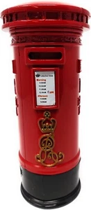 Royal Mail Briefkasten große Münze Druckguss Sparschwein London Souvenirs - rot - Bild 1 von 7