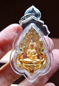 Thai amulet phra putta baramee, kruba ariyachat Lucky Pendant Buddha talisman - Picture 1 of 4
