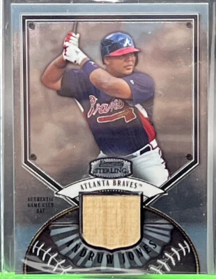 2007 Bowman Sterling BS-AJ Andruw Jones BAT Relic Atlanta Braves FREE Shipping - Image 1 of 4