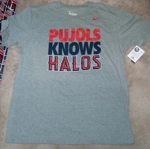 NEW NIKE MLB Albert Pujols Anaheim Angels Statement Men S Small Grey Gray NWT - Picture 1 of 2