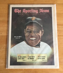 The Sporting News July 25, 1970 Willie Mays San Francisco Giants Bagged Boarded - Picture 1 of 3
