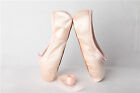 Red Pink Women Satin Professional Ballet Dance Toe Shoes Pointe Shoe Size