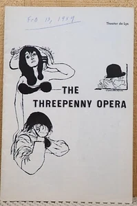 The Three Penny Opera (Jerry Ohrbach) - Programa - Theater de Lys 1959 - Imagen 1 de 4
