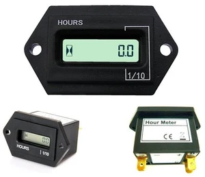 digitaler Betriebsstundenzähler LKW Radlader Baumaschine Traktor Bagger Oldtimer - Bild 1 von 4