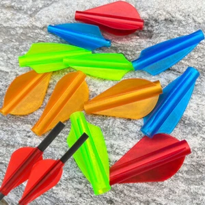 Archery Arrow Feather OnePiece Vane Conjoined 4/6/7.6mm Arrow Shaft Bow Shooting - Picture 1 of 18