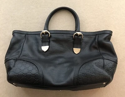 GENUINE GUCCI SIGNORIA TOTE LEATHER HANDBAG WITH GUCCISSIMA DETAIL LARGE 181510 - Image 1 of 4