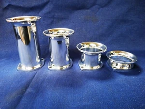 Juego de 4 pilas de velocidad mecanizadas CNC universales, 50 mm de diámetro. 25 mm de alto - Imagen 1 de 4