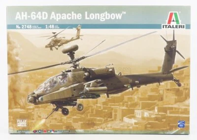 MODELLINO STATICO ITALERI HUGHES AH-64D APACHE LONGBOW ELICOTTERO MILITARE 1/48 - Immagine 1 di 2