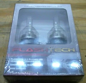 Flashtech V.3 PLASMA  LED Headlight PAIR Bulbs - 6000K -3000 LM H3 FTLH-3.6  - Picture 1 of 5