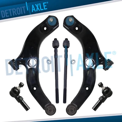 Brazos de control inferiores delanteros 6 piezas + barras de amarre interiores exteriores para Mazda Protege 1999-2003 Foto 1 de 4