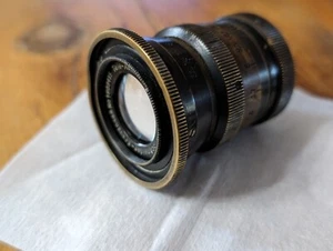 Brass Robot Tele-Xenar camera lens 75mm f 3.8 - Picture 1 of 5