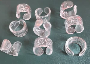 9 Serviettenringe aus Glas wie neu! - Bild 1 von 4