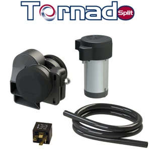 TR2/S. Druc TORNADO SPLIT Kompaktes zweiton Horn+separatem Kompressorklufthorn - Picture 1 of 4