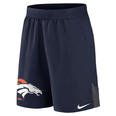 Denver Broncos Nike Stretch Performance Shorts Men's NFL Training Dri-FIT New Cover