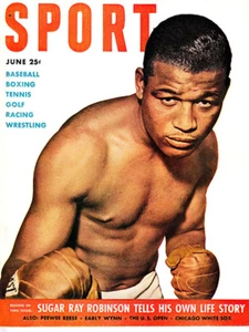Sport Magazine - June 1951 - Sugar Ray Robinson - Magazine Cover Poster - Picture 1 of 1