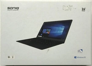 Soniq 14" Laptop 64GB - Brand New, Slim, Windows 10 - Picture 1 of 3