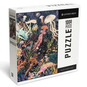 Luminescent World Jellyfish 1000 Piece Jigsaw Puzzle Lantern Press New - Picture 1 of 6