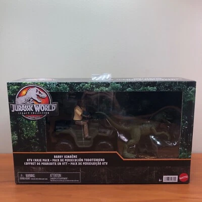 Jurassic World Legacy Collection Barry Sembene ATV Chase Pack con figura Raptor Foto 1 de 4