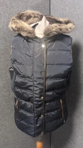 JOULES Eskdale Quilted Ladies Gilet Navy UK 12 RRP £109 LN047 CC 03 - Picture 1 of 5