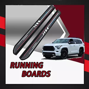 2PCS Fits for Genesis GV80 2021-2025 Side Step Pedal Nerf Bar Running Board - Foto 1 di 16