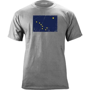 Alaska State Flag Distressed T-Shirt - Picture 1 of 2