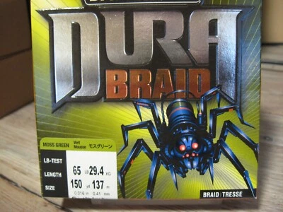 Línea de pesca trenzada SpiderWire DURA TRENZADA - 65 LB - 150 yardas - VERDE MUSGO Foto 1 de 4