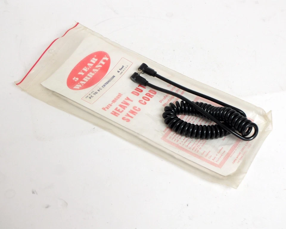 Paramount Cords Heavy Duty Sync Cords NEW NOS PC to PC Extension CAT #8-4C 4' - Image 1 of 1