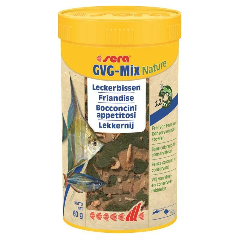 sera GVG-Mix Nature 250 ml | 60g Zierfischfutter - Bild 1 von 1