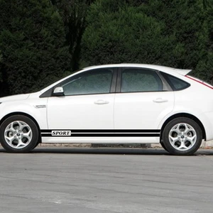 Car Stickers SPORT Dual Stripe 82'' for Focus Vinyl Lower Door Panel Decal ZC702 - Foto 1 di 5