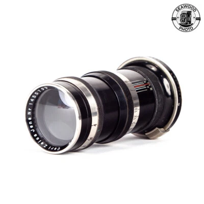 Contax 135m f/4 Sonnar for Rangefinder, Black and Nickel V2, c.1932 GOOD - Image 1 of 4