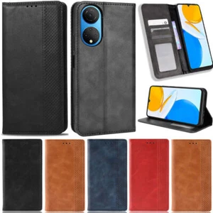 Leather Magnetic Wallet Phone Case For Huawei Honor X7 X8 X9 Nova 10 Y70 Y90 - Picture 1 of 55