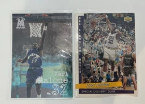 Lot of 2 Karl Malone basketball Cards Upper Deck And Heavy Metal HOF - Picture 1 of 2
